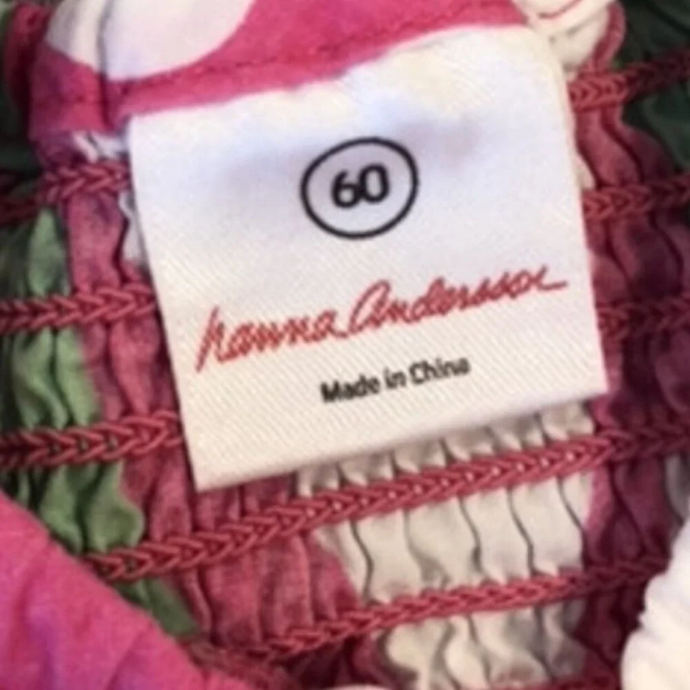 Hanna Andersson Sz 60 (3-6m) Pink Hearts & Polkadots Dress & Bloomers